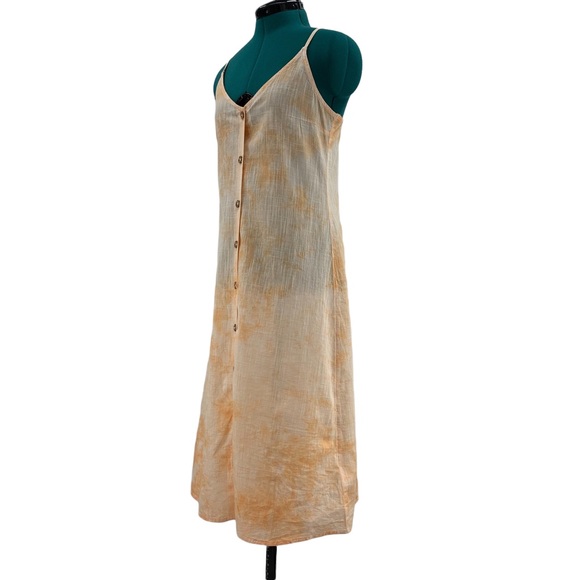 Roxy NWT Apricot Ice Wild Ties Midi Slip Dress, Small - Picture 3 of 16